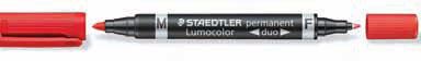 Marker staedtler 348-2 rdeč duo lumocolor (10)