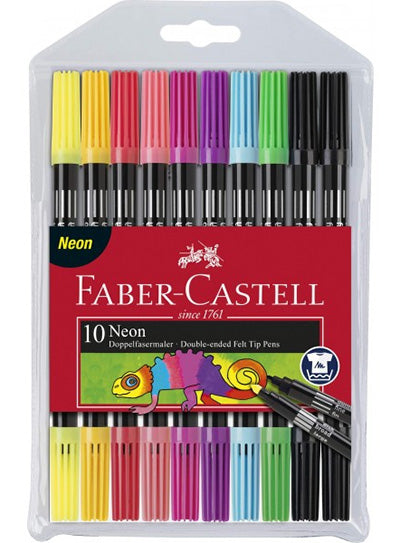 FLOMASTRI FABER-CASTELL OBOJESTRANSKI NEON, 10/1