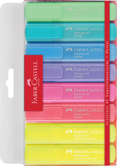 OZNAČEVALEC TEKSTA FABER-CASTELL, 6/1 + 2 neon gratis