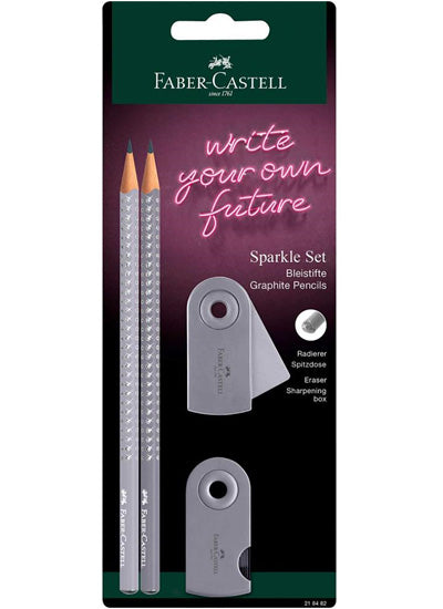 SET FABER-CASTELL SPARKLE, temno siv