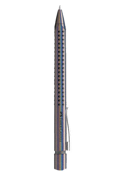 KEMIČNI SVINČNIK FABERCASTELL GRIP GLAM, srebrn