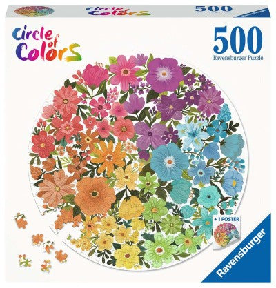 Puzzle Ravensburger, Rože, 500 kos, Circle of Colors