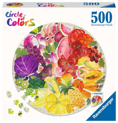 Puzzle Ravensburger, Sadje & zelenjava, 500 kos, Circle of Colors