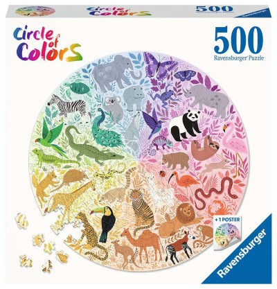 Puzzle Ravensburger, Živalski svet, 500 kos, Circle of Colors