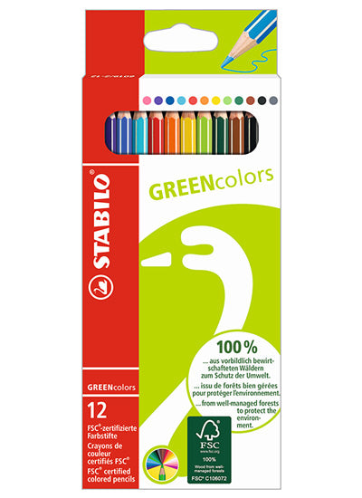 BARVICE STABILO 6019/2-12 GREENCOLORS 12/1