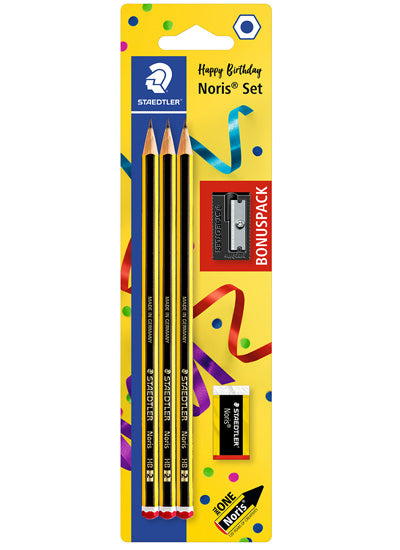 SET STAEDTLER 120 SBK3P1 NORIS (3SV+R+Š) 5/1 BL.