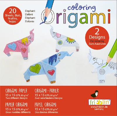 Otroški origami, Motiv slon