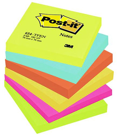 SAMOLEPILNI LISTIČI POST-IT ENERGETIC, 76 x 76 mm