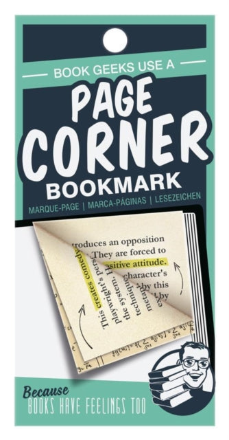 Page Corners - Book Geeks - Green