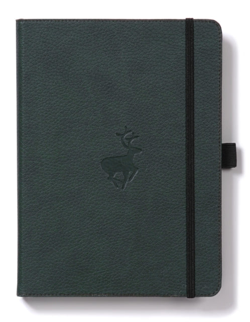 Dingbats A5+ Wildlife Green Deer Notebook - Lined