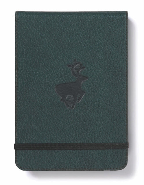 Dingbats A6+ Wildlife Green Deer Reporter Notebook - Graphed