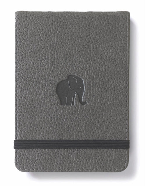 Dingbats A6+ Wildlife Grey Elephant Reporter Notebook - Grpahed