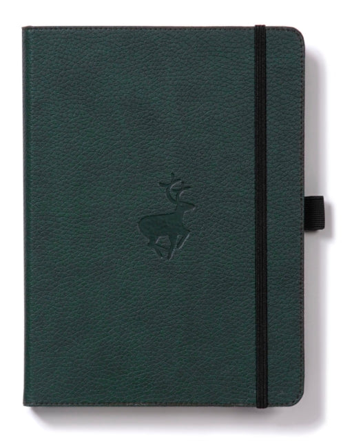 Dingbats A4+ Wildlife Green Deer Notebook - Graph