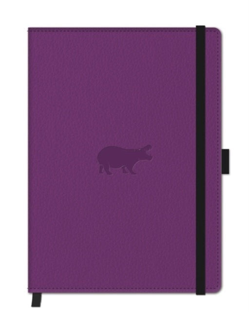 A5 Purple Hippo Nbook Plain