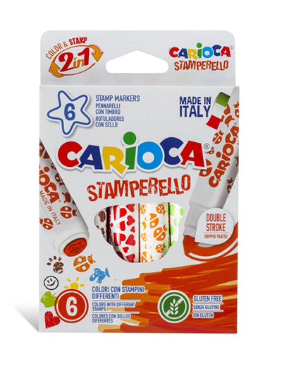 Flomastri Carioca Stamperello z žigom 6/1