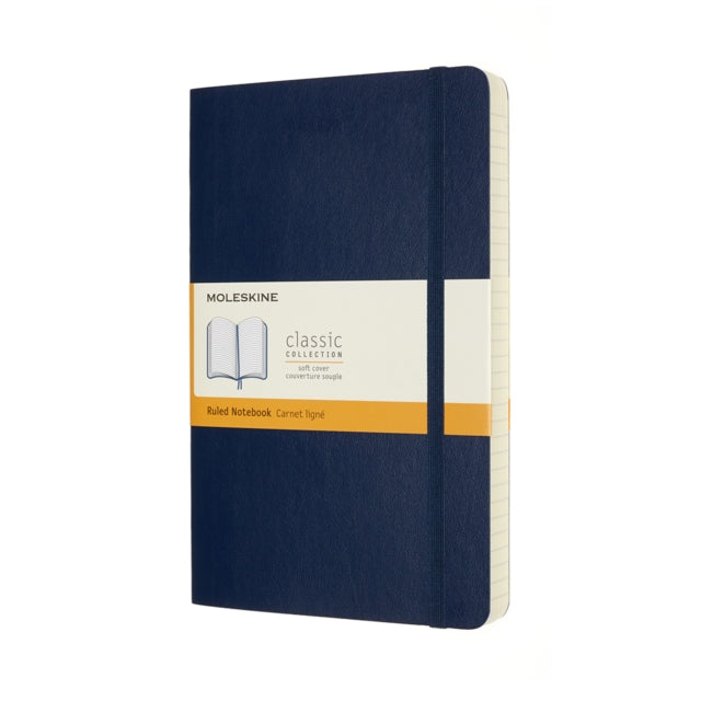 Moleskine Expanded Large Ruled Softcover Notebook: Sapphire Blue