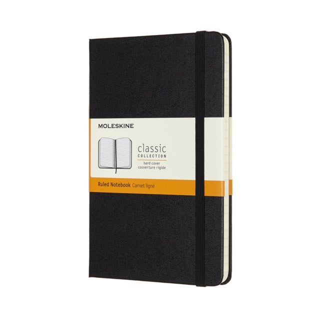 Moleskine Medium Ruled Hardcover Notebook: Black