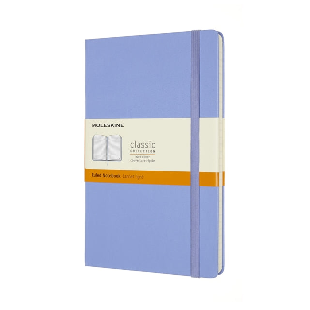 Moleskine Large Ruled Hardcover Notebook: Hydrangea Blue