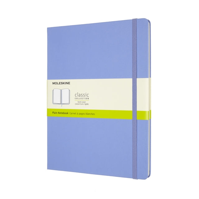 Moleskine Extra Large Plain Hardcover Notebook: Hydrangea Blue