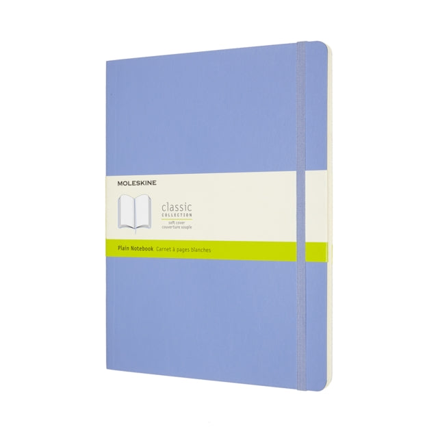 Moleskine Extra Large Plain Softcover Notebook: Hydrangea Blue