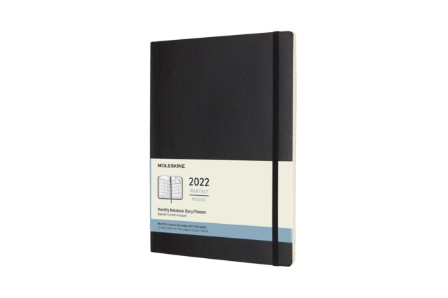 Moleskine 2022 12-Month Monthly Extra Large Softcover Notebook - Black