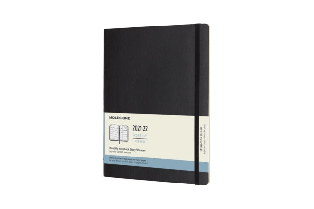 Moleskine 2022 18-Month Monthly Extra Large Softcover Notebook - Black