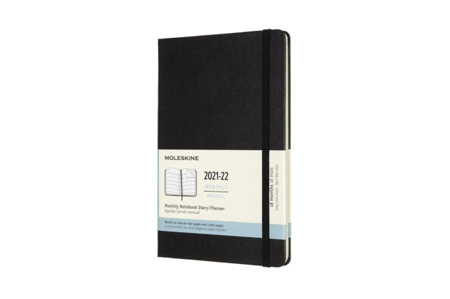 Moleskine 2022 18-Month Monthly Large Hardcover Notebook - Black