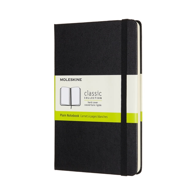 Moleskine Medium Plain Hardcover Notebook - Black