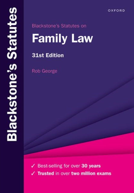 Blackstone's Statutes on Family Law