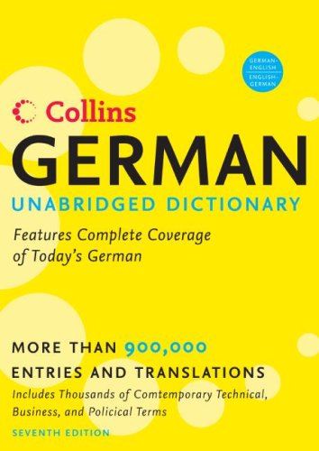 Collins German Unabridged Dictionary