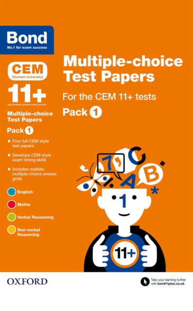 Bond 11+: Multiple-choice Test Papers for the CEM 11+ Tests Pack 1: Ready for the 2025 exam