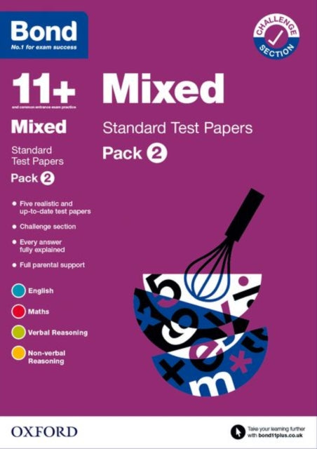 Bond 11+: Bond 11+ Mixed Standard Test Papers: Pack 2: For 11+ GL assessment and Entrance Exams