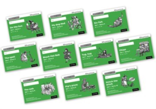Read Write Inc. Phonics: Green Set 1 Core Black & White Storybooks (Mi ...