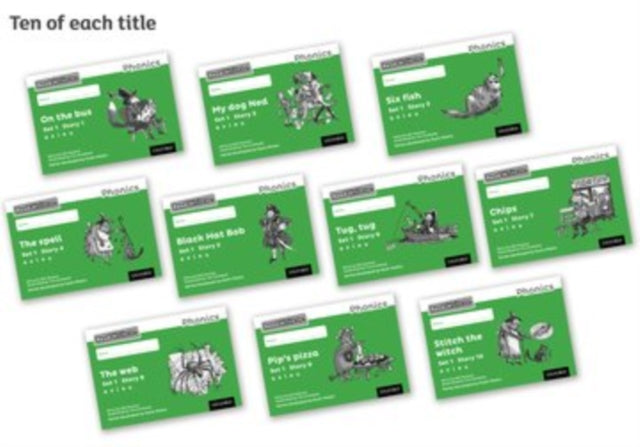 Read Write Inc. Phonics: Green Set 1 Core Black & White Storybooks (Pa ...