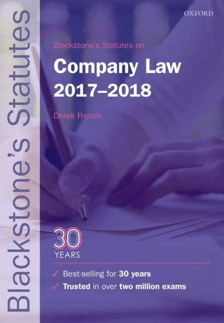 Blackstone's Statutes on Company Law 2017-2018