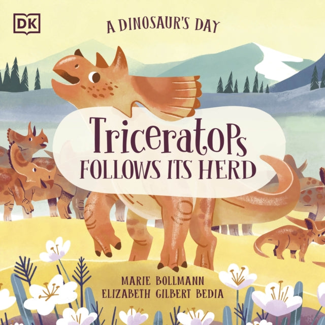 Dinosaur's Day: Triceratops Follows Its Herd