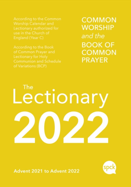 Common Worship Lectionary 2022 Spiral Bound