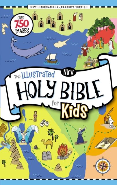 NIrV, The Illustrated Holy Bible for Kids, Hardcover, Full Color, Comfort Print