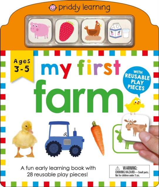 My First Play and Learn: Farm - A Fun Early Learning Book with Reusable Play Pieces