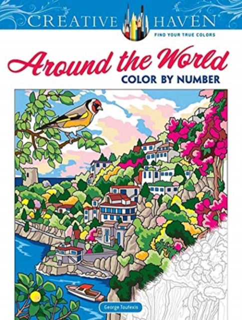 Creative Haven Around the World Color by Number