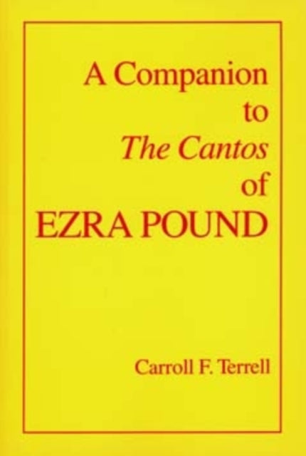 Companion to The Cantos of Ezra Pound