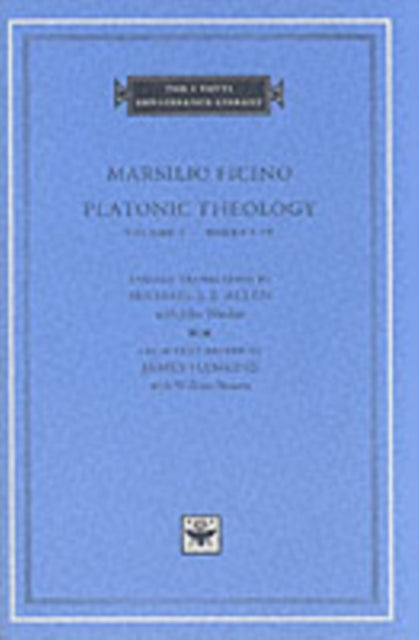 Platonic Theology: Books 1-4