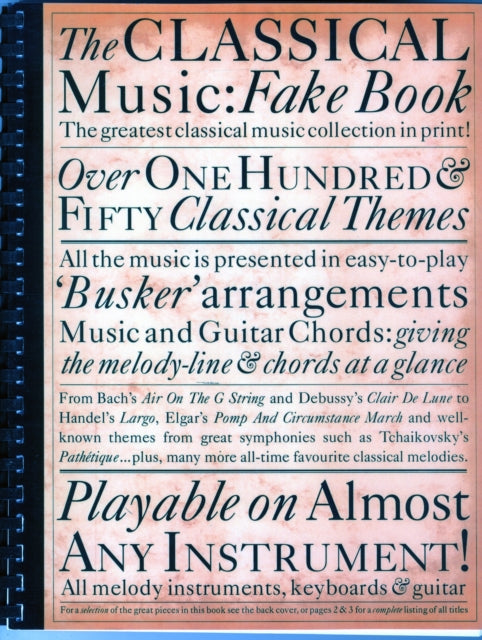 Classical Music Fake Book