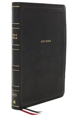 KJV, Thinline Bible, Giant Print, Leathersoft, Black, Red Letter Edition, Comfort Print - Holy Bible, King James Version