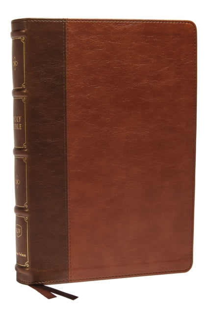 KJV, Large Print Verse-by-Verse Reference Bible, Maclaren Series, Leathersoft, Brown, Comfort Print