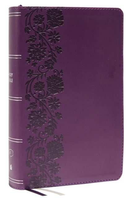 KJV Holy Bible: Large Print Single-Column with 43,000 End-of-Verse Cross References, Purple Leathersoft, Personal Size, Red Letter, (Thumb Indexed): King James Version