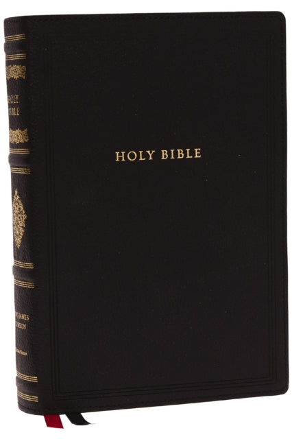 KJV, Wide-Margin Reference Bible, Sovereign Collection, Genuine Leather, Black, Red Letter, Comfort Print - Holy Bible, King James Version