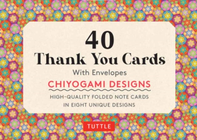 Chiyogami, 40 Thank You Cards with Envelopes