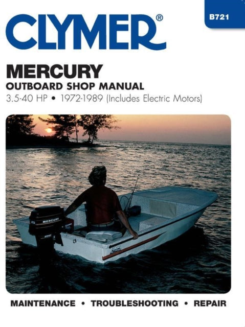 Mercury 3.5-40 HP Outboards Includes Electric Motors (1972-1989) Service Repair Manual