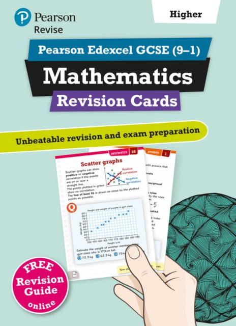 Pearson REVISE Edexcel GCSE Maths (Higher): Revision Cards incl. online revision, quizzes and videos - for 2025 and 2026 exams